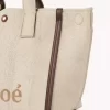 Rafia efektli elyaftan yapılmış Chloé Carry tote çanta Rafia efektli elyaftan yapılmış Chloé Carry tote çanta