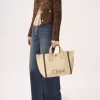 Rafia efektli elyaftan yapılmış Chloé Carry tote çanta Rafia efektli elyaftan yapılmış Chloé Carry tote çanta