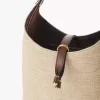 Rafia efektli elyaftan yapılmış küçük Marcie hobo çantası Rafia efektli elyaftan yapılmış küçük Marcie hobo çantası