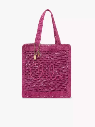 Rafiadan yapılmış Summer Banana tote çanta Rafiadan yapılmış Summer Banana tote çanta
