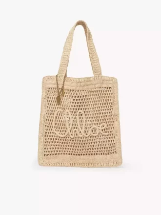 Rafiadan yapılmış Summer Banana tote çanta Rafiadan yapılmış Summer Banana tote çanta
