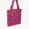 Rafiadan yapılmış Summer Banana tote çanta Rafiadan yapılmış Summer Banana tote çanta
