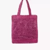 Rafiadan yapılmış Summer Banana tote çanta Rafiadan yapılmış Summer Banana tote çanta