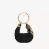 Süet deriden mini bilezikli hobo çanta Süet deriden mini bilezikli hobo çanta