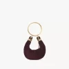 Süet deriden mini bilezikli hobo çanta Süet deriden mini bilezikli hobo çanta