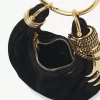 Süet deriden mini bilezikli hobo çanta Süet deriden mini bilezikli hobo çanta