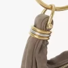 Süet deriden mini bilezikli hobo çanta Süet deriden mini bilezikli hobo çanta