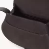 Süet deriden yapılmış küçük Marcie eyer çantası Süet deriden yapılmış küçük Marcie eyer çantası