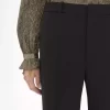 Toz yünlü kumaştan geniş paçalı pantolon Toz yünlü kumaştan geniş paçalı pantolon