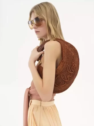 Yazlık Banana rafya hobo çanta