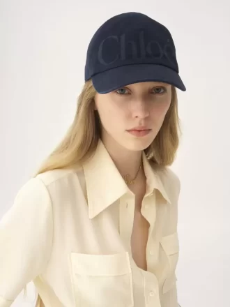 Yıkanmış pamuklu Chloé Essentials şapka Yıkanmış pamuklu Chloé Essentials şapka