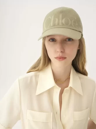 Yıkanmış pamuklu Chloé Essentials şapka Yıkanmış pamuklu Chloé Essentials şapka