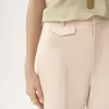 Yün gabardin yüksek bel kloş pantolon Yün gabardin yüksek bel kloş pantolon