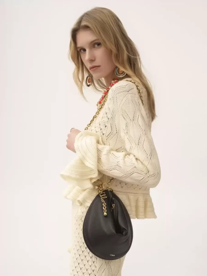 Yumuşak deriden yapılmış Chloé Icons omuz çantası